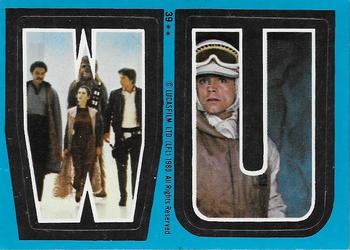 1980 O-Pee-Chee The Empire Strikes Back - Stickers #39 W U Front