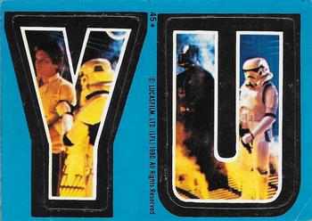 1980 O-Pee-Chee The Empire Strikes Back - Stickers #45 Y U Front