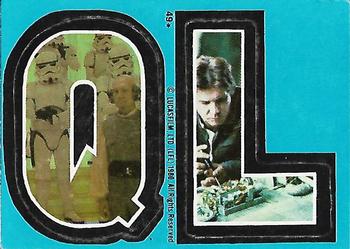1980 O-Pee-Chee The Empire Strikes Back - Stickers #49 Q L Front