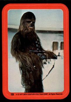 1977 O-Pee-Chee Star Wars - Stickers #19 The Wookie Chewbacca Front