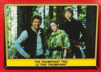 1983 O-Pee-Chee Star Wars: Return of the Jedi #128 The Triumphant Trio Front