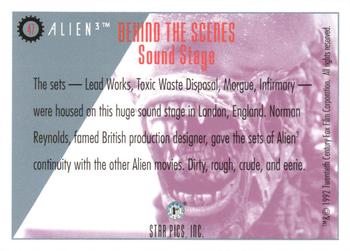 1992 Star Pics Alien 3 #47 Sound Stage Back