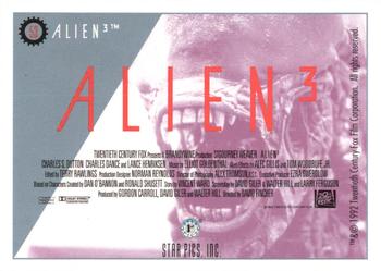 1992 Star Pics Alien 3 #53 Alien3 Back