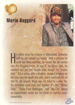 1993 Sterling Country Gold 2 #59 Merle Haggard Back