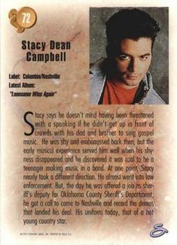 1993 Sterling Country Gold 2 #72 Stacy Dean Campbell Back
