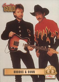 1993 Sterling Country Gold 2 #91 Brooks & Dunn Front