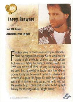 1993 Sterling Country Gold 2 #104 Larry Stewart Back