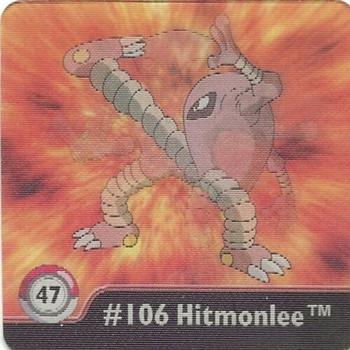 1999 ArtBox Pokemon Action Flipz Series One #47 #106 Hitmonlee Front