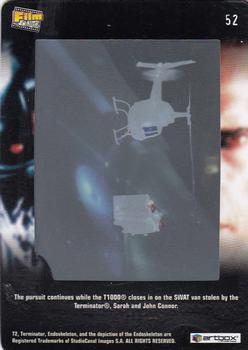 2003 ArtBox Terminator 2 FilmCardz #52 The Chase Is On Back