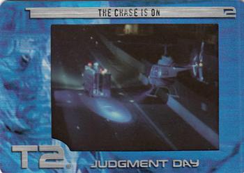 2003 ArtBox Terminator 2 FilmCardz #52 The Chase Is On Front