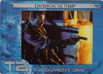 2003 ArtBox Terminator 2 FilmCardz #59 Confronting the T1000 Front