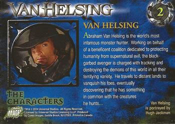 2004 Comic Images Van Helsing #2 Van Helsing Back