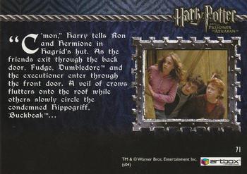 2004 ArtBox Harry Potter and the Prisoner of Azkaban #71 A Hasty Retreat Back