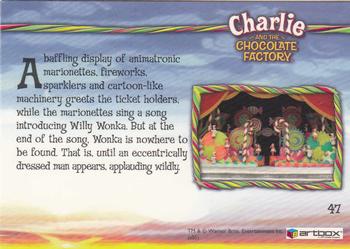 2005 ArtBox Charlie and the Chocolate Factory #47 Willy Wonka! Back