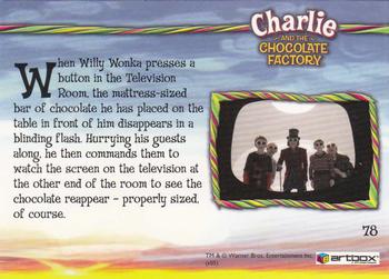 2005 ArtBox Charlie and the Chocolate Factory #78 Watch The Screen Back