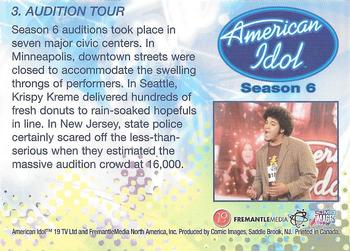 2007 Comic Images American Idol Season 6 #3 Season 6 auditions took place in seven major civic... Back