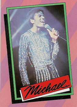 1984 Topps Michael Jackson #23 Michael Jackson's electric live concerts attract… Front