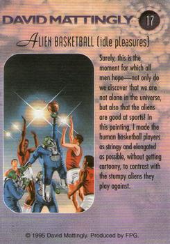 1995 FPG David Mattingly #17 Alien Basketball [idle pleasures] Back