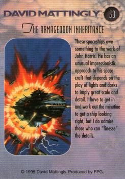 1995 FPG David Mattingly #53 The Armageddon Inheritance Back