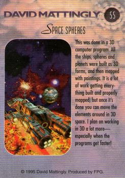 1995 FPG David Mattingly #55 Space Spheres Back