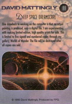 1995 FPG David Mattingly #88 Deep Space Dreamscape Back