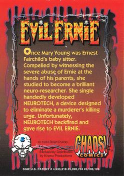 1993 Krome Evil Ernie 1 #5 Once Mary Young was Ernest Fairchild's b Back