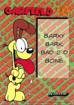 1995 Krome Garfield Chromium #3 Barky Bark Back