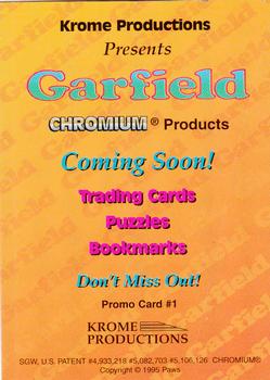 1995 Krome Garfield Chromium #1 Garfield Back