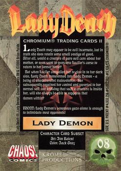 1995 Krome Lady Death 2 #8 Lady Demon Back
