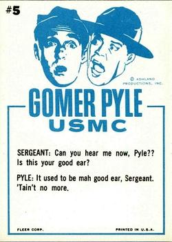 1965 Fleer Gomer Pyle #5 Pyle, am I in good voice today? Back