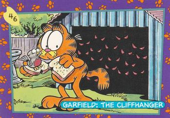 1992 SkyBox Garfield Premier Edition #46 Garfield: The Cliffhanger (Evil Eyes) Front