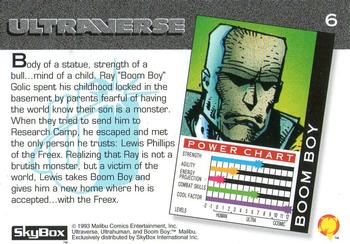 1993 SkyBox Ultraverse #6 Boom Boy Back
