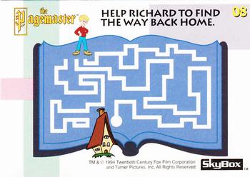 1994 Skybox Pagemaster #8 Help Richard To Find the Way Back Home. Back