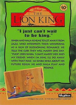 1994 SkyBox The Lion King Series 1 & 2 #10 