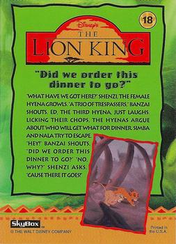 1994 SkyBox The Lion King Series 1 & 2 #18 
