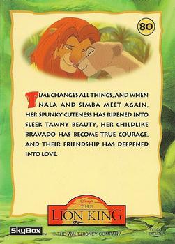 1994 SkyBox The Lion King Series 1 & 2 #80 The Circle of Life - Romance Back