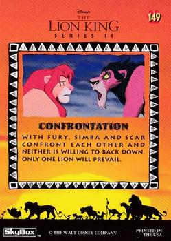 1994 SkyBox The Lion King Series 1 & 2 #149 Confrontation Back