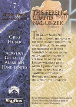 1994 SkyBox Star Trek Master Series #7 The Ferengi Grand Nagus Zek Back