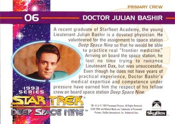 1993 SkyBox Star Trek: Deep Space Nine #6 Doctor Julian Bashir Back