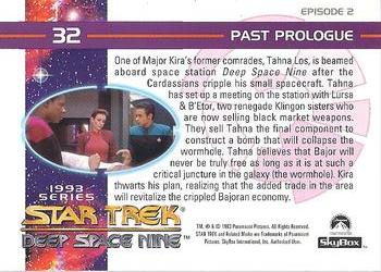 1993 SkyBox Star Trek: Deep Space Nine #32 Past Prologue Back