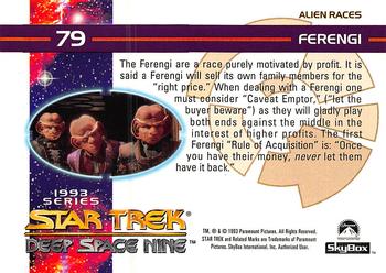 1993 SkyBox Star Trek: Deep Space Nine #79 Ferengi Back