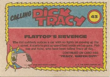 1990 Topps Dick Tracy Movie #43 Flattop's Revenge Back