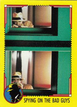 1990 Topps Dick Tracy Movie #50 Spying on the Bad Guys Front