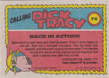 1990 Topps Dick Tracy Movie #76 Back in Action! Back