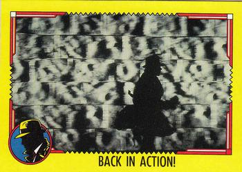 1990 Topps Dick Tracy Movie #76 Back in Action! Front