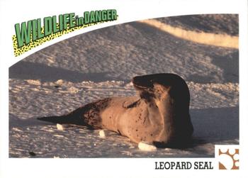 1992 Panini Wildlife In Danger #31 Leopard Seal Front