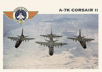 1992 Panini Wings of Fire #4 A-7K Corsair II 2-Seat Attack Trainers Front
