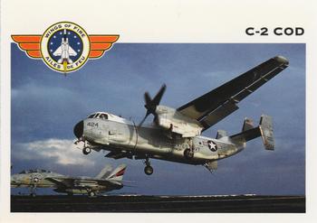 1992 Panini Wings of Fire #6 C-2 COD (Carrier Onboard Delivery) Transport Front
