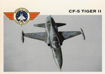 1992 Panini Wings of Fire #7 CAF CF-5 Tiger II Fighter Front
