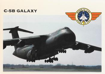 1992 Panini Wings of Fire #8 Air Force C-5B Galaxy Heavy Transport Front